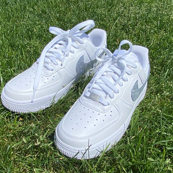 Bedazzled Air Force 1s - Picture 5 of 7